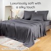 Charcoal Single Flat Bed Sheets | Bamboo Blanket | 180x290