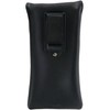 CTM Leather Eyeglass Case with Holster Clip, Black