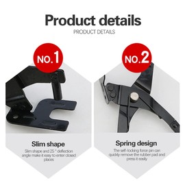 Uadme Exhaust Hanger Removal Tool, 11 inch Exhaust Rubber Bracket Clamp Pliers, Vehicle Maintenance Plier for Automotive, Car Rubber Pad Plier Puller Tool for Automotive Repairs