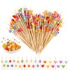 SJUNJIE Pack of 300 Cocktail Sticks Wooden Skewers 12 cm