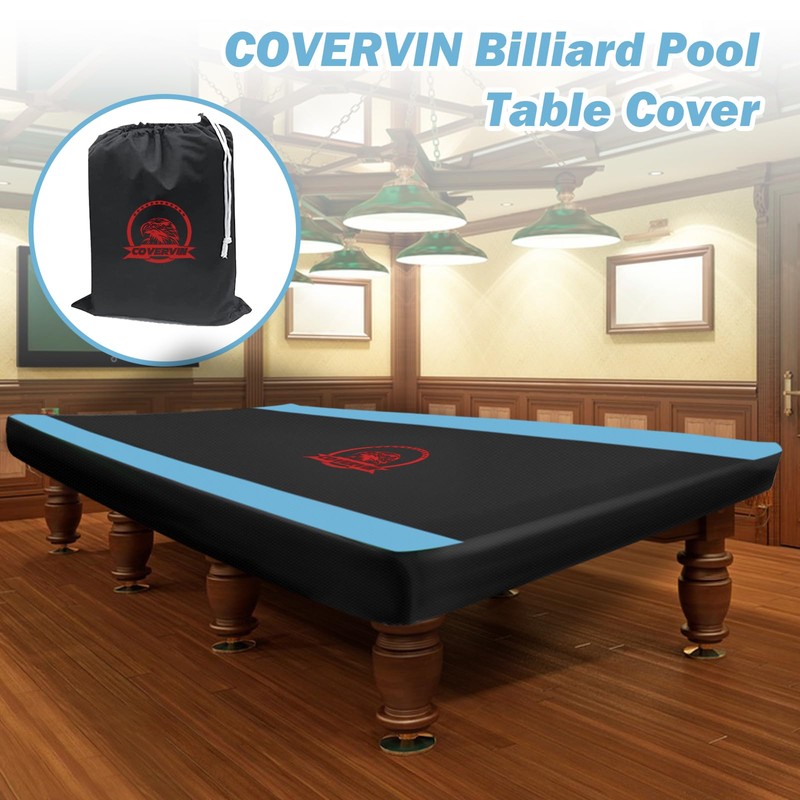 COVERVIN Billiard Pool Table Cover,Heavy Duty 210D Oxford Cloth Material