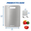 SUHAIMA 100% Pure Titanium Cutting Board with Hook, Double-Sided Available