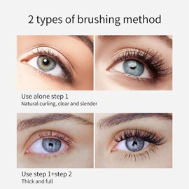 2023 New Vibely Mascara 5X Longer Waterproof, 2 in 1 Lash Cosmetics Vibely Mascara,Vibely 4d Silk Fiber Mascara Waterproof (1pcs)