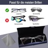 Eyglajdd Lightweight Aluminium Glasses Case for Men and Women, darkblue