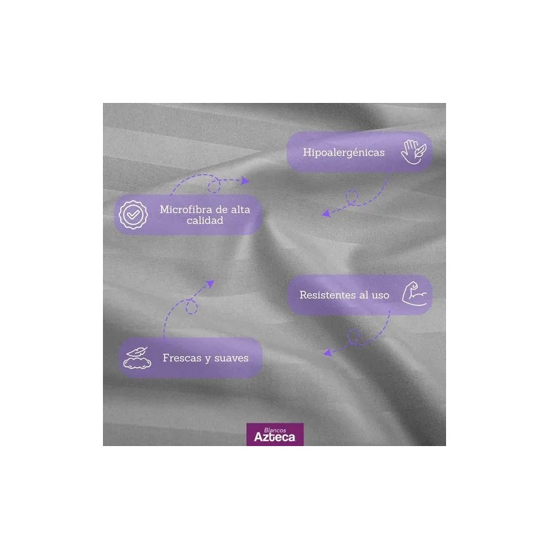 Sábanas Matrimoniales Ultra Suaves Premium Blancos Azteca
