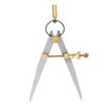 Professional Leather Compass, Adjustable Lockable Steel Wing Divider Rotating Scratch