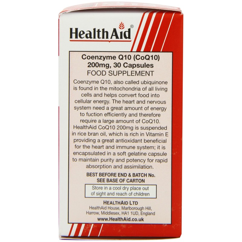 HealthAid CoQ-10 200mg - 30 Capsules