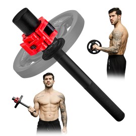 Wrist Bar for 2 Inch Olympic Plates, Forearm Strengthener, Wrist Curl Rotation Exerciser, Hand Developer, Arm Grip Strength Trainer, Wrist Strengthener for Home Gym