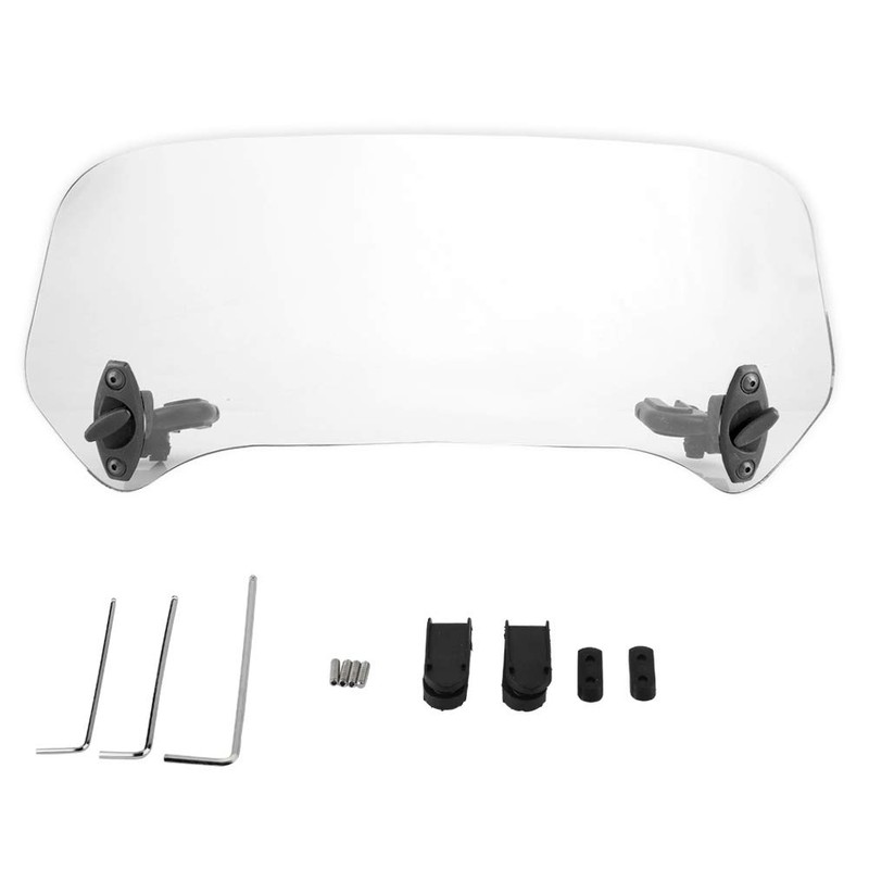 Keenso Motorcycle Windscreen Deflector, Universal Motorcycle 28 mm Wind Deflector