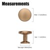 Coinkoly 10 Pack Champagne Bronze Kitchen 1-1/5Inch(30mm) Cabinet Knobs Single