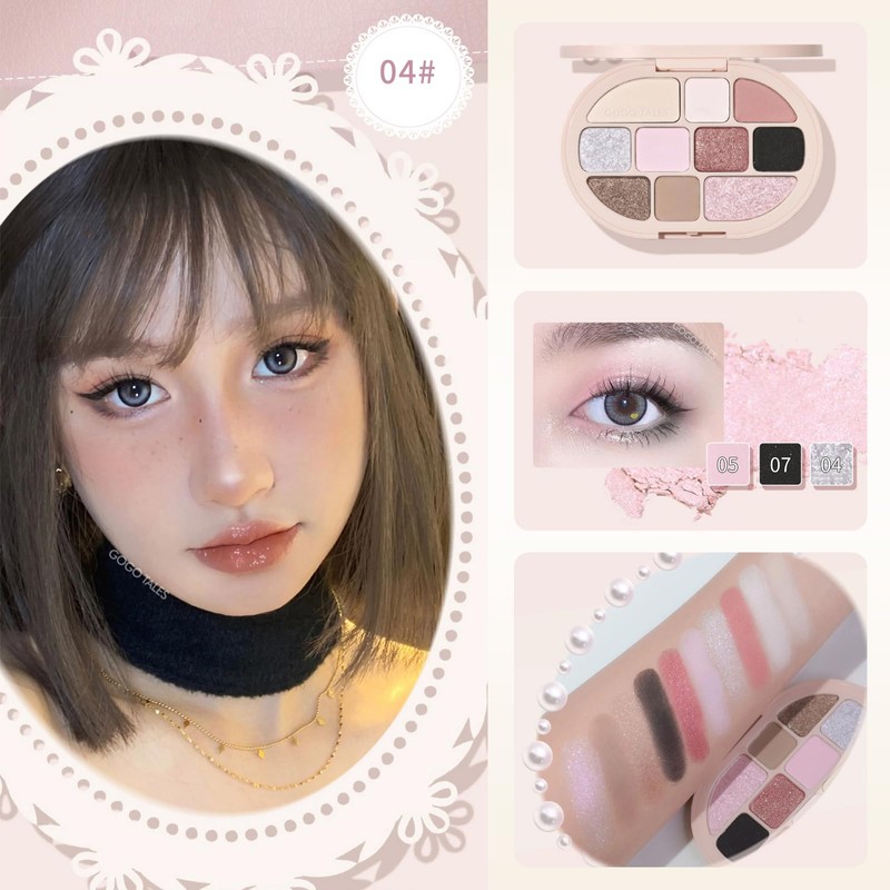 GOGO TALES Eyeshadow Palette, 10 Colors, Lolita Eyeshadow, Cosmetics, Makeup