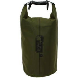 Survival Duck 2 Litre Waterproof Dry Bag Olive Green | Small Ripstop Nylon | Great for Camping, Hiking, Paddleboarding, Kayaking | Army Green