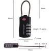 TSA Approved Luggage Locks (Black 2 Pack) OW-Travel 4 Digit