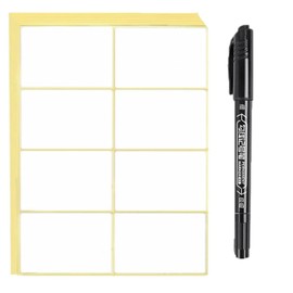 360 Stück 50x75mm Etiketten Selbstklebend zum Beschriften, Aufkleber Etiketten Selbstklebend Klebeetiketten ür Flaschen, Aktenordner, Glasboxen, Büro, Küche