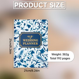 Simsky Wedding Guest Book with Questions to Fill In, Guest Book 112 Pages 21 x 21 cm, Gold Foil Guest Books for Wedding, Wedding Guest Book for Memories, Wedding Gift