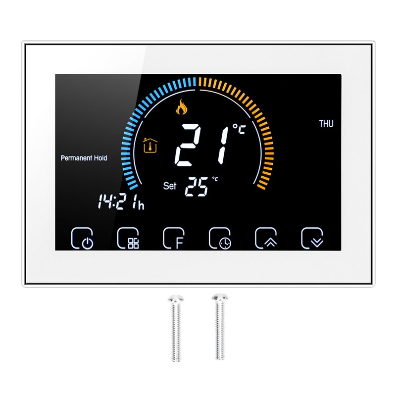 Intelligent Thermostat with LCD Touch Screen Temperature Controller for Home