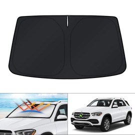 KUST Sunshade for 2020-2024 Mercedes GLE 350 450 Accessories Windshield Sun Shade Foldable Window Sun Visor Protector Blocks UV Rays Keep Your Car Cooler