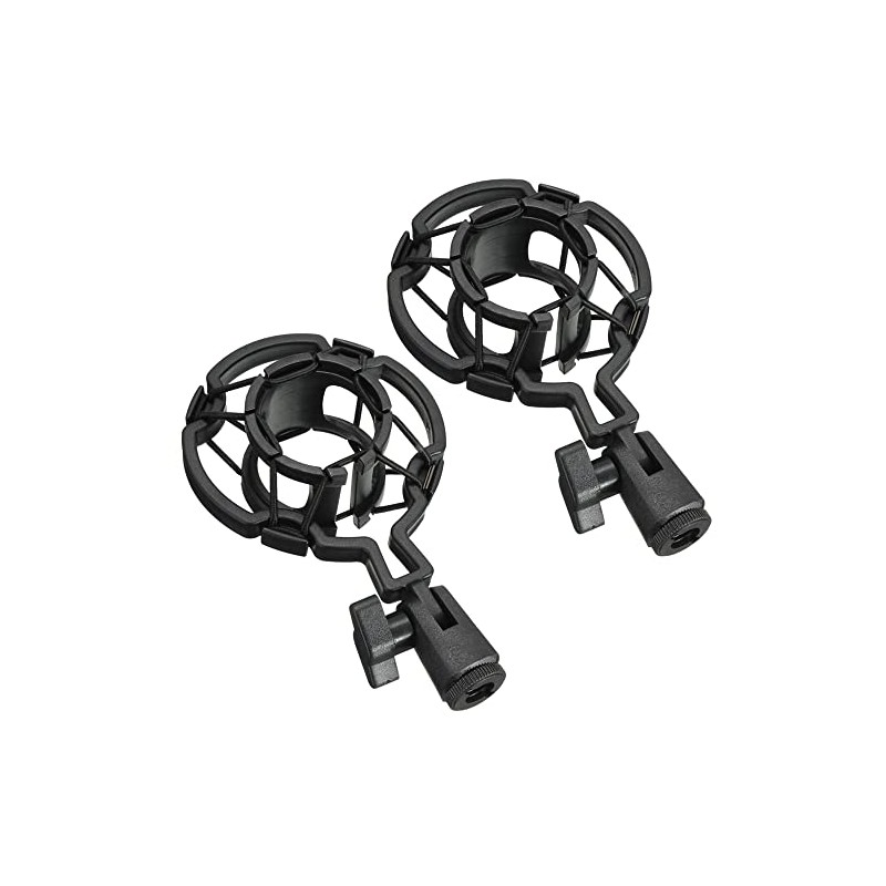 ThtRht 2 Pack Microphone Shock Mount Clip Universal Mic Shock