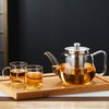 Glass Tea Pot with Infuser and Lid, Heat Resistance Borosilicate