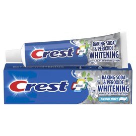 Crest Baking Soda And Peroxide Whitening With Tartar Protection Fresh Mint Flavor Toothpaste 8.2 Oz (Pack of 6)