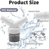 Drain Adaptor for Dishwasher and Washing Machine, 0.75"-0.95" Double Connection