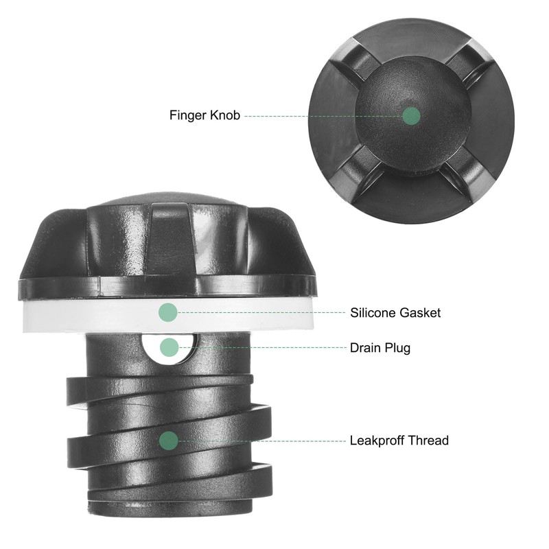 M METERXITY 2-Set Cooler Drain Plug Combo Replacement, Large &
