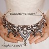 JWICOS Baroque Gothic Queen Crown for Women Pearl Wedding Crown