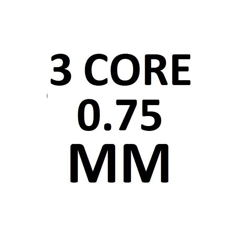 Ali's DIY 3 Core Round Black Flex Flexible Cable 3183Y