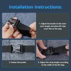 EFEALL Motorhome Step Doormat, Buckle Closure, Non-Slip Adjustable Step Carpet,