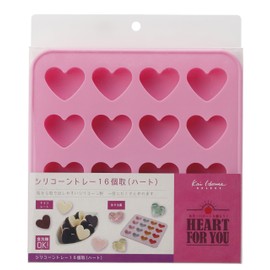 貝印 KAI チョコ型 Kai House Select ハート シリコーン トレー 16個取り DL6369