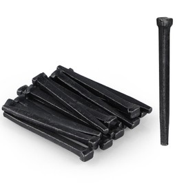 MOLIGOU 20 Pcs Wrought Head Nails, 2.5" Vintage Square Head Nails, Hand Forged Nail for Woodwork Project, Hanging Decoration