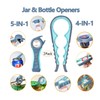 Jar Openers,Can Openers,Bottle Openers for Seniors & Weak Hand and