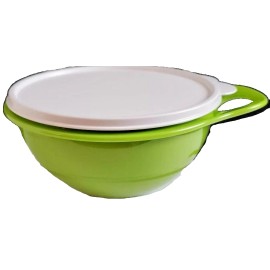 Tupperware Thatsa Bowl Mini Green 6 Cup Mixing Container Basil White Seal Lid