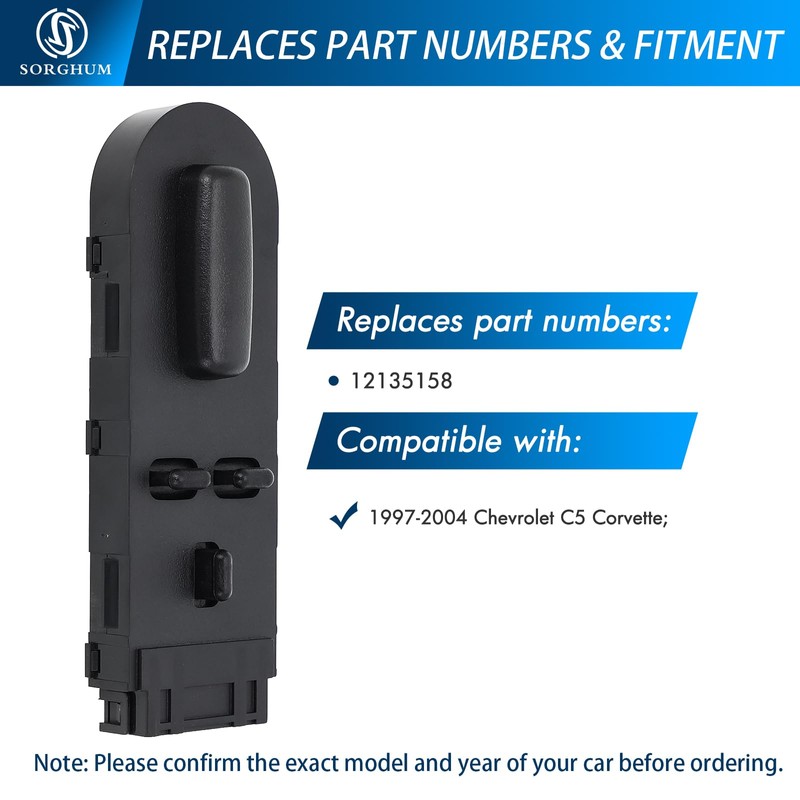 Sorghum Power Seat Switch Replace# 12135158
