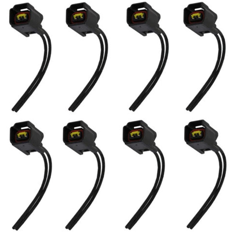 8 Pack Ford Ignition Coil Connector Plug Harness - Compatible