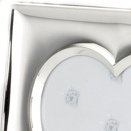 Heart Picture Frame with Silver Metal 13.5 CM
