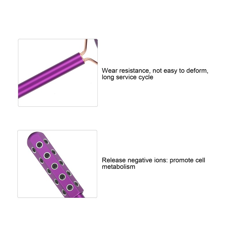 Double Head Germanium Face Massage Roller Portable Facial Skin Tightening