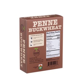 Organic Proshop - Single Ingredient Gluten Free Buckwheat Pasta - Penne - High Protein and Fiber with No Added Sugars - 8.8 oz (Pack of 3)