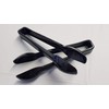 10 x GSL Black Plastic Serving Tongs - Buffet Party
