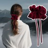 Hair Scrunchies - Stretchable Satin Hair Scrunchies - Elastic Ponytail