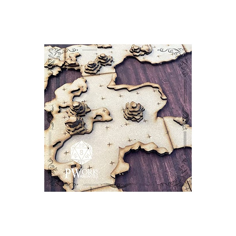 PWORK WARGAMES The Cave (La Caverna) - 3D Tactical Maps