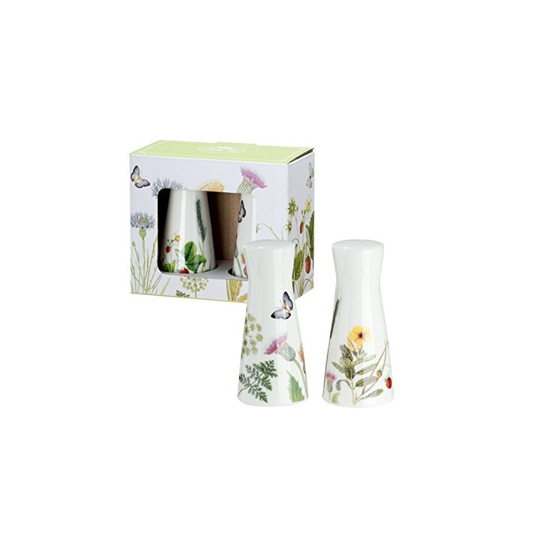 Gilde Bella Vita Salz- und Pfefferstreuer Porzellan Bone China Wildblumen
