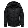 HOOD CREW Men’s Winter Coats Windproof Thicken Padded Parka Warm