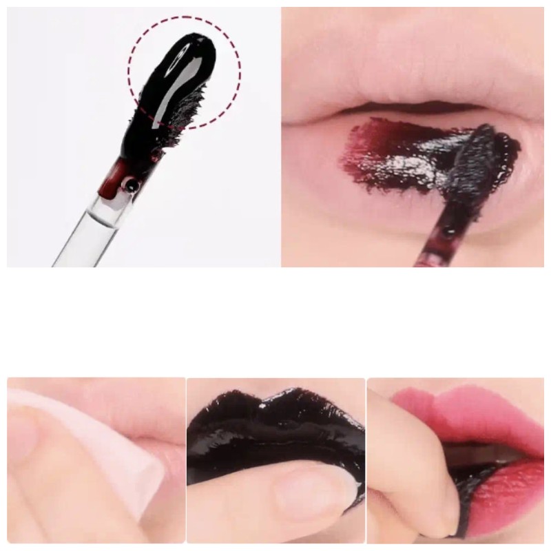 MILK TOUCH Black Peel Off Lip Tattoo 4.5g, Color:03 Black