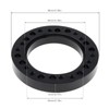 DriSentri 0.5" Steering Wheel Hub Adapter Conversion Spacer, Black Aluminium