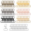 Key Ring Carabiner 60 Pieces Rotating Key Rings Key Ring