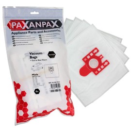 Paxanpax SMS Bags & Filter Kit VB375H4 Miele 'FJM & H' Type Pack of 4+2