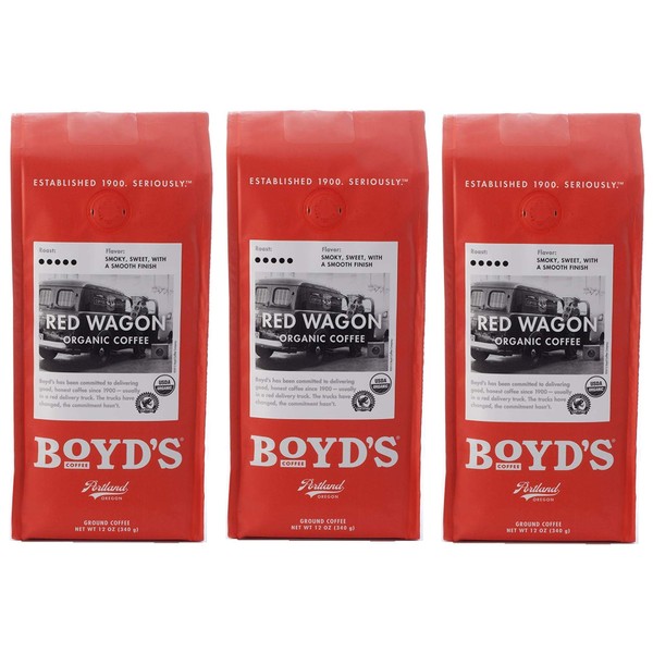 Boyds Coffee Red Wagon