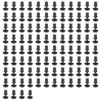 Aoktorkit 100Pcs Push Clip Rivet 5.1 x 8.5mm Black Plastic