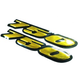 Gold 3D Logo Emblem Sticker Decal Polish Gloss Raise Up Compatible with Suzuki GSXR 700 Ninja NC Sabre VF750 Z750 Katana